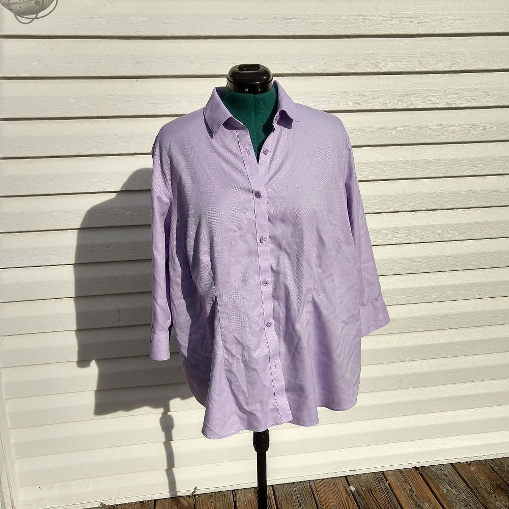 Coldwater Creek Cotton Button Down 2x